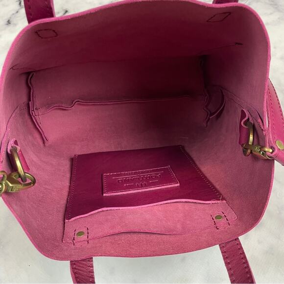 Portland Leather Goods Boysenberry Medium Crossbody Tote Bag - Picture 5 of 10